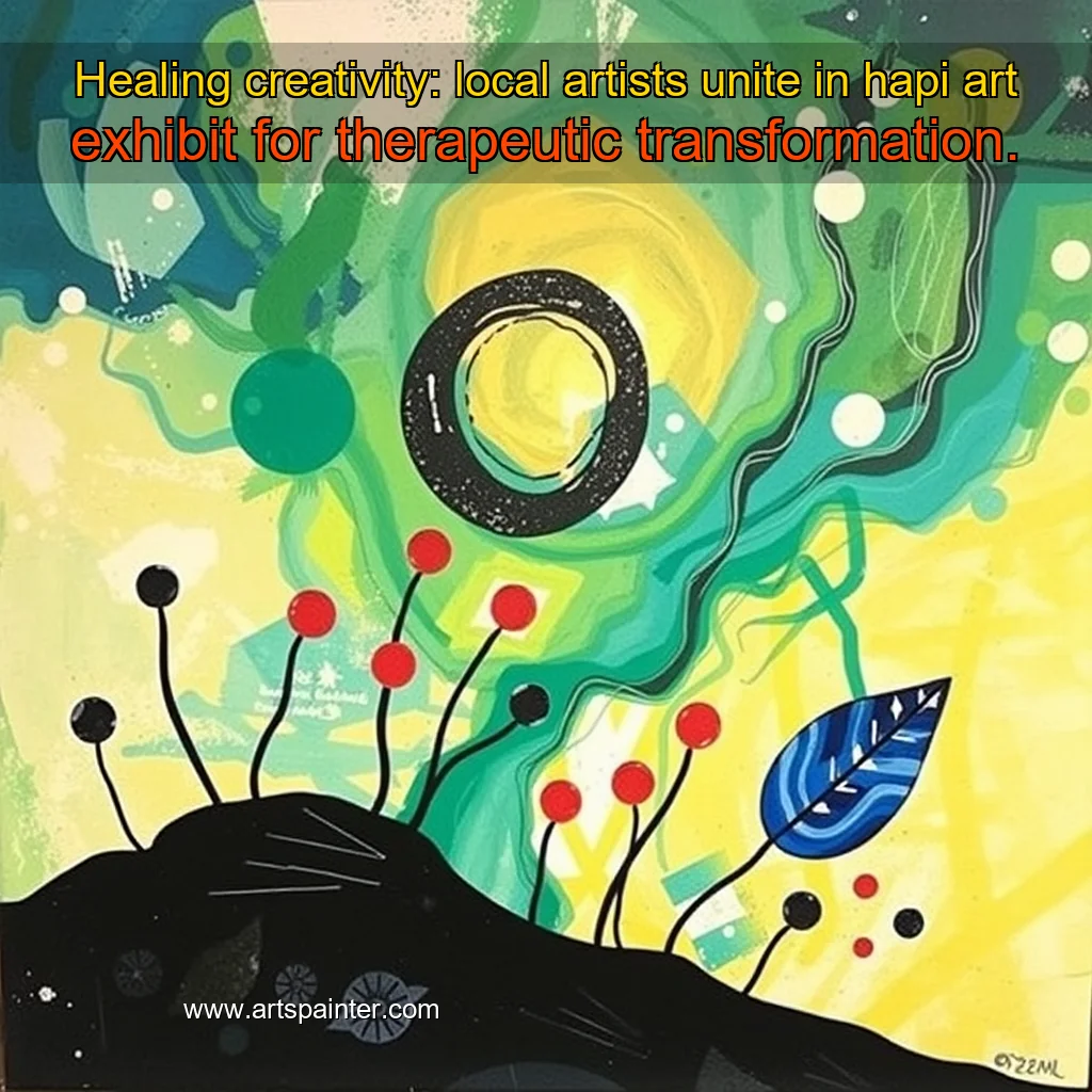 Healing creativity: local artists unite in hapi art exhibit for therapeutic transformation.