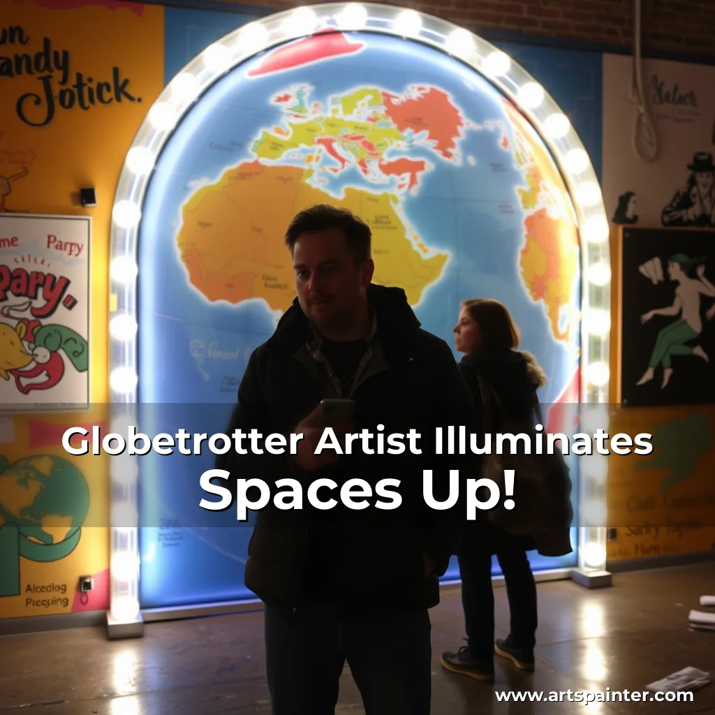 Globetrotter Artist Illuminates Spaces Up!