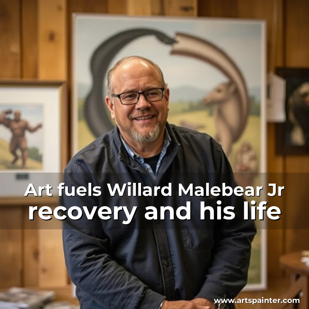 Art fuels Willard Malebear  Jr  recovery and his life