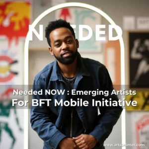 Artistic representation for Needed NOW : Emerging Artists For BFT Mobile Initiative
