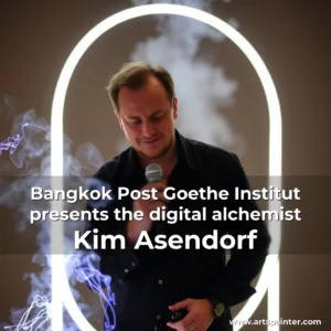 Artistic representation for Bangkok Post Goethe Institut presents the digital alchemist Kim Asendorf