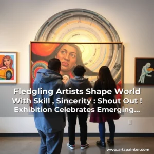Artistic representation for Fledgling Artists Shape World With Skill , Sincerity : Shout Out ! Exhibition Celebrates Emerging Talents And Their Impact On The Art World!.