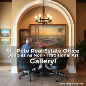 Artistic representation for St . Pete Real Estate Office Doubles As Non - Traditional Art Gallery!