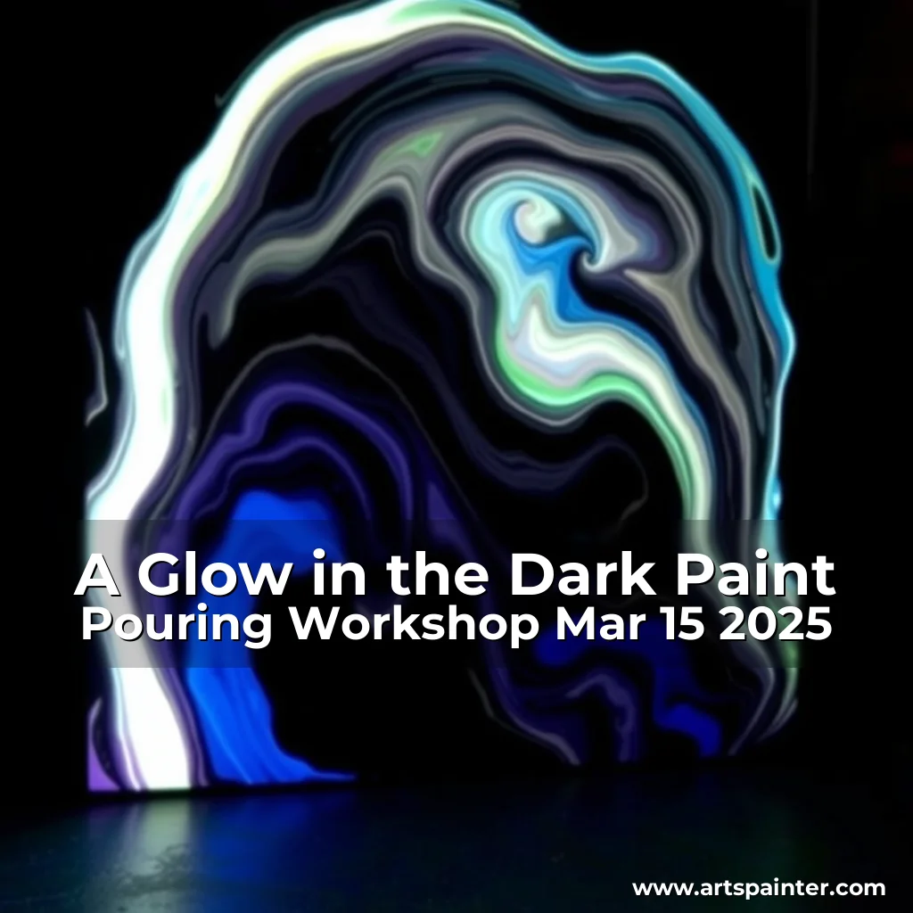 A Glow  in  the  Dark Paint Pouring Workshop Mar 15  2025