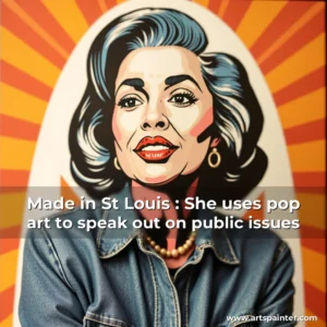 Artistic representation for Made in St Louis : She uses pop art to speak out on public issues