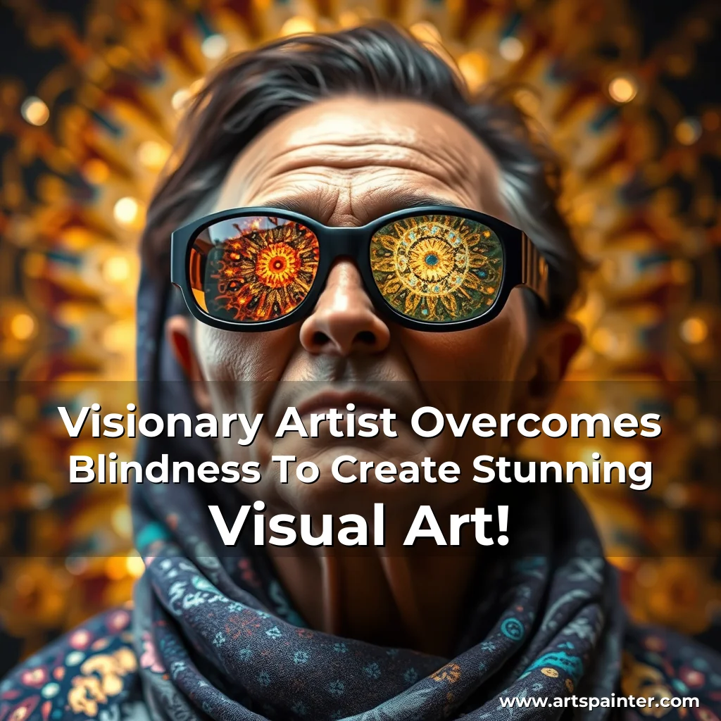 Read more about the article Visionary Artist Overcomes Blindness To Create Stunning Visual Art!