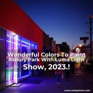 Artistic representation for Wonderful Colors To Paint Asbury Park With Luma Light Show, 2023.!