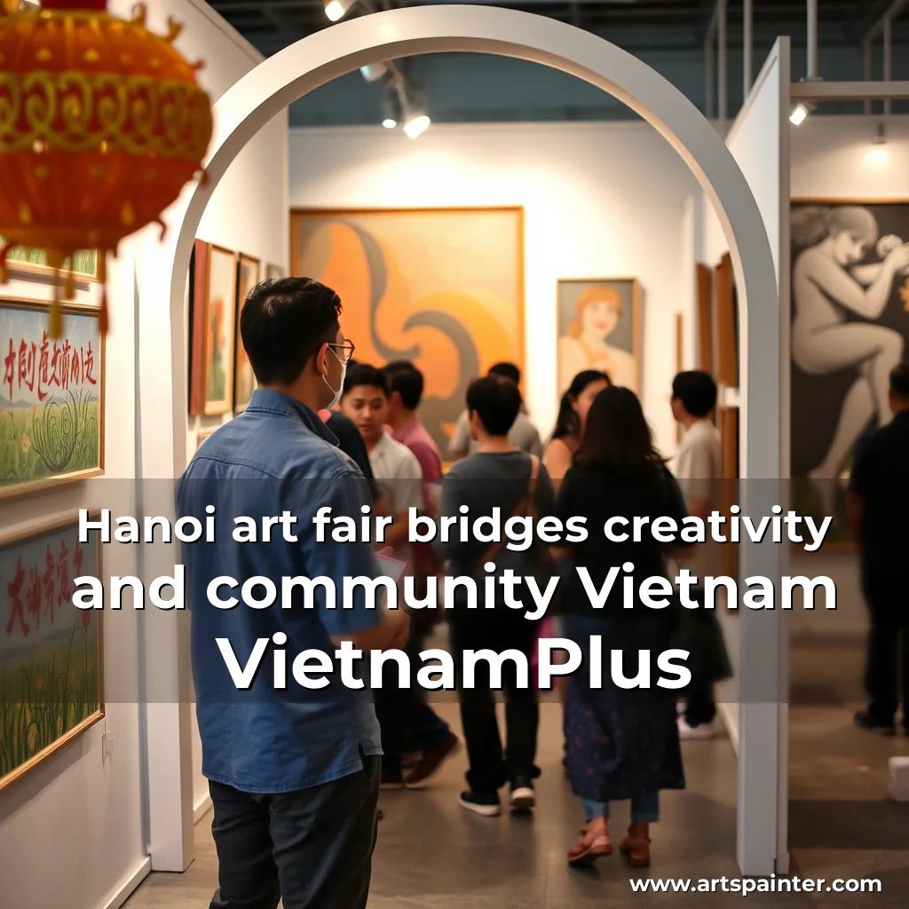 Hanoi art fair bridges creativity and community  Vietnam  VietnamPlus