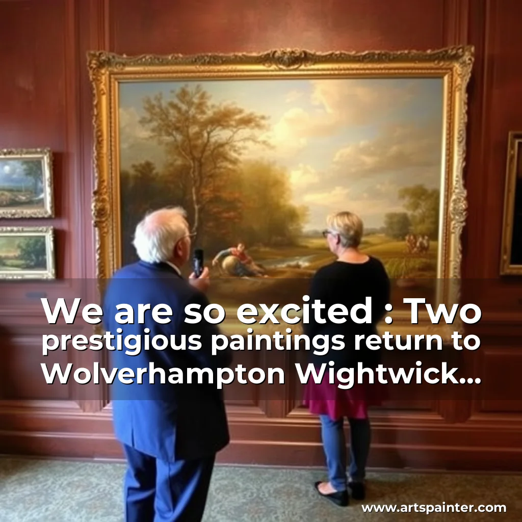 We are so excited : Two prestigious paintings return to Wolverhampton Wightwick Manor
