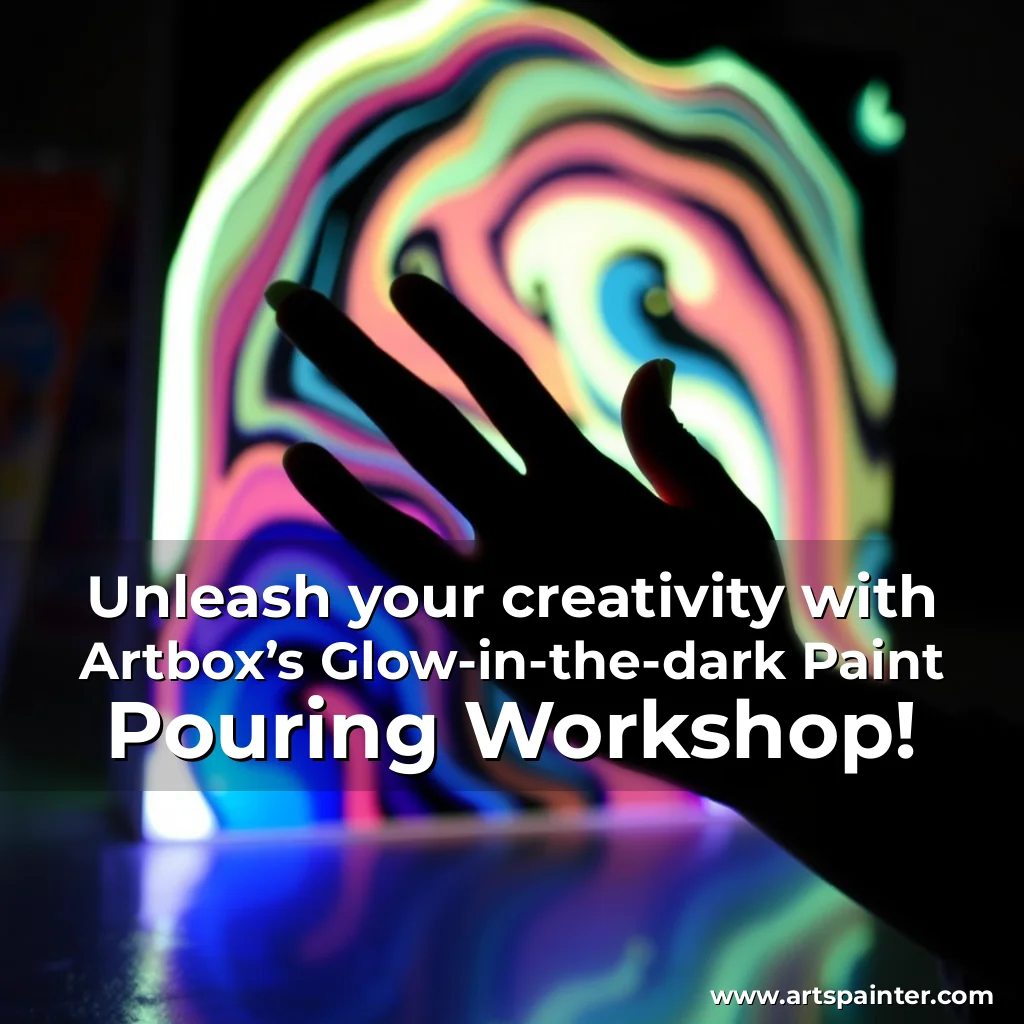 Read more about the article Unleash your creativity with Artbox’s Glow-in-the-dark Paint Pouring Workshop!