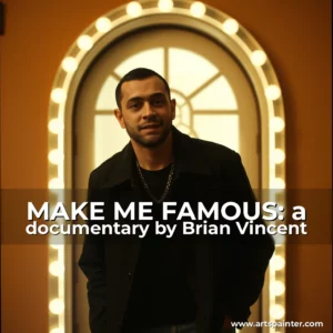 Artistic representation for MAKE ME FAMOUS: a documentary by Brian Vincent