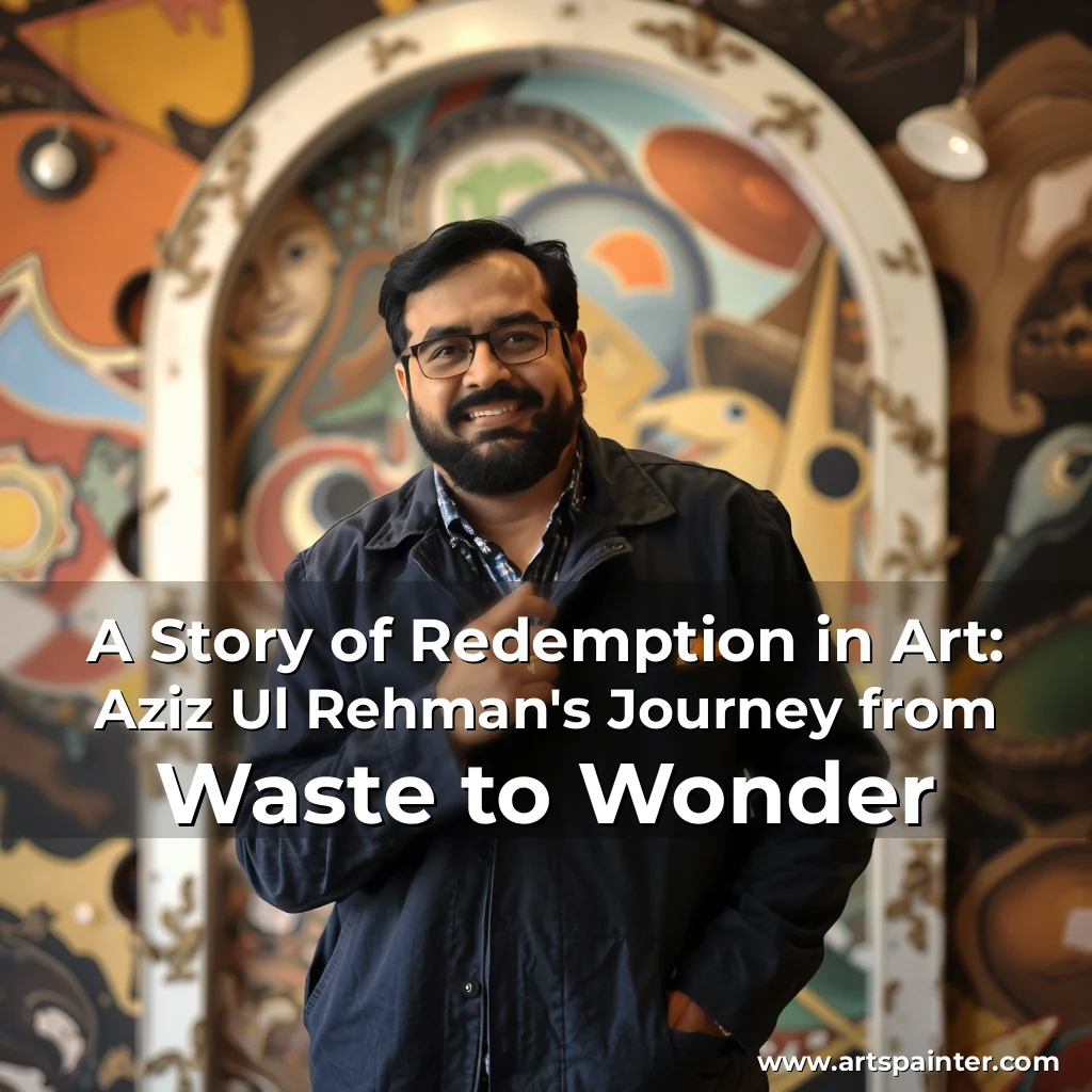 Read more about the article A Story of Redemption in Art: Aziz Ul Rehman’s Journey from Waste to Wonder