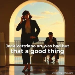 Artistic representation for Jack Vettriano art was bad but that a good thing