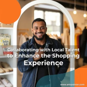 Artistic representation for Collaborating with Local Talent to Enhance the Shopping Experience