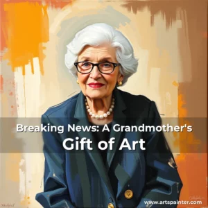 Breaking News: A Grandmother's Gift of Art 5 Artistic representation for Breaking News: A Grandmother's Gift of Art