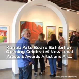 Artistic representation for Kanab Arts Board Exhibition Opening Celebrates New Local Artists & Awards Artist and Art Supporter of 2024