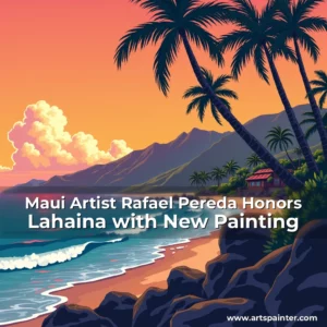 Maui Artist Rafael Pereda Honors Lahaina with New Painting