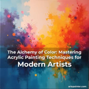 The Alchemy of Color: Mastering Acrylic Painting Techniques for Modern Artists