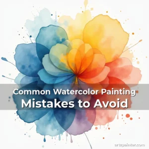 Artistic representation for Common Watercolor Painting Mistakes to Avoid