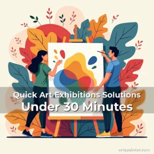 Artistic representation for Quick Art Exhibitions Solutions Under 30 Minutes