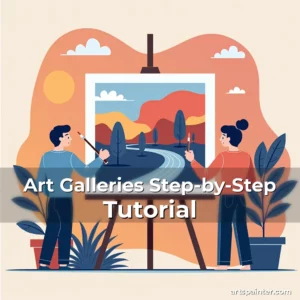 Artistic representation for Art Galleries Step-by-Step Tutorial