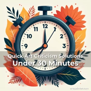 Quick Art Criticism Solutions Under 30 Minutes 2 Artistic representation for Quick Art Criticism Solutions Under 30 Minutes