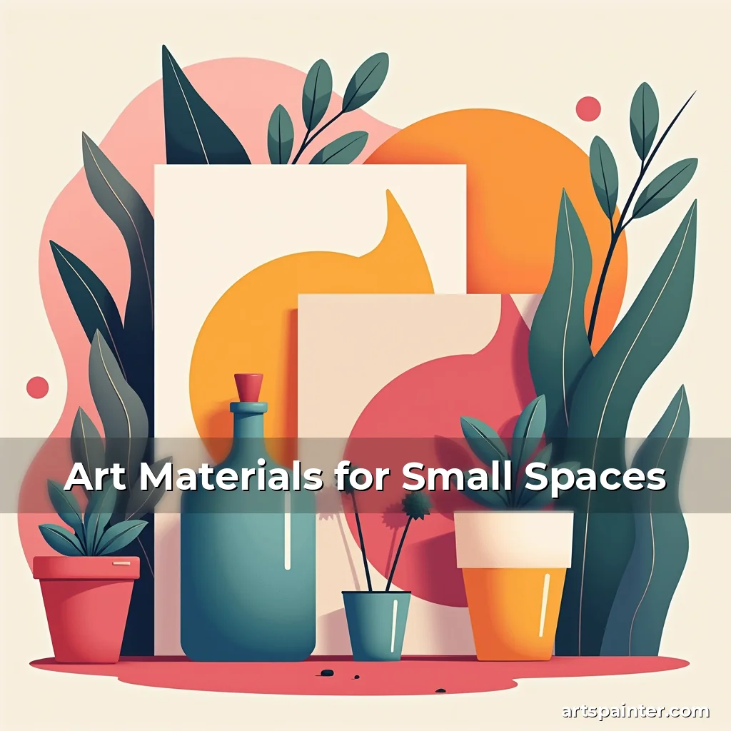 Art Materials for Small Spaces