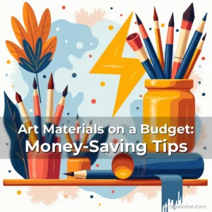 Artistic representation for Art Materials on a Budget: Money-Saving Tips