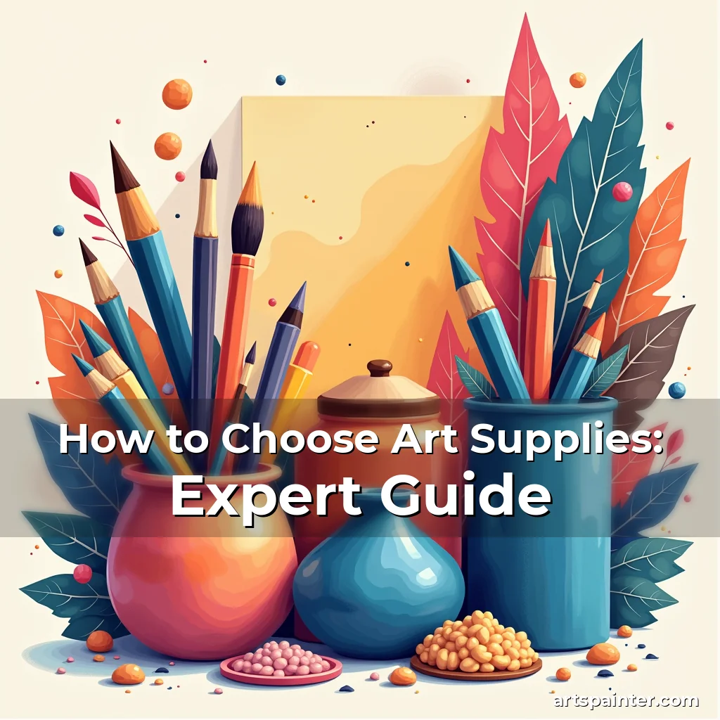 How to Choose Art Supplies: Expert Guide