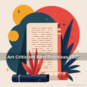 Artistic representation for Art Criticism Best Practices 2025