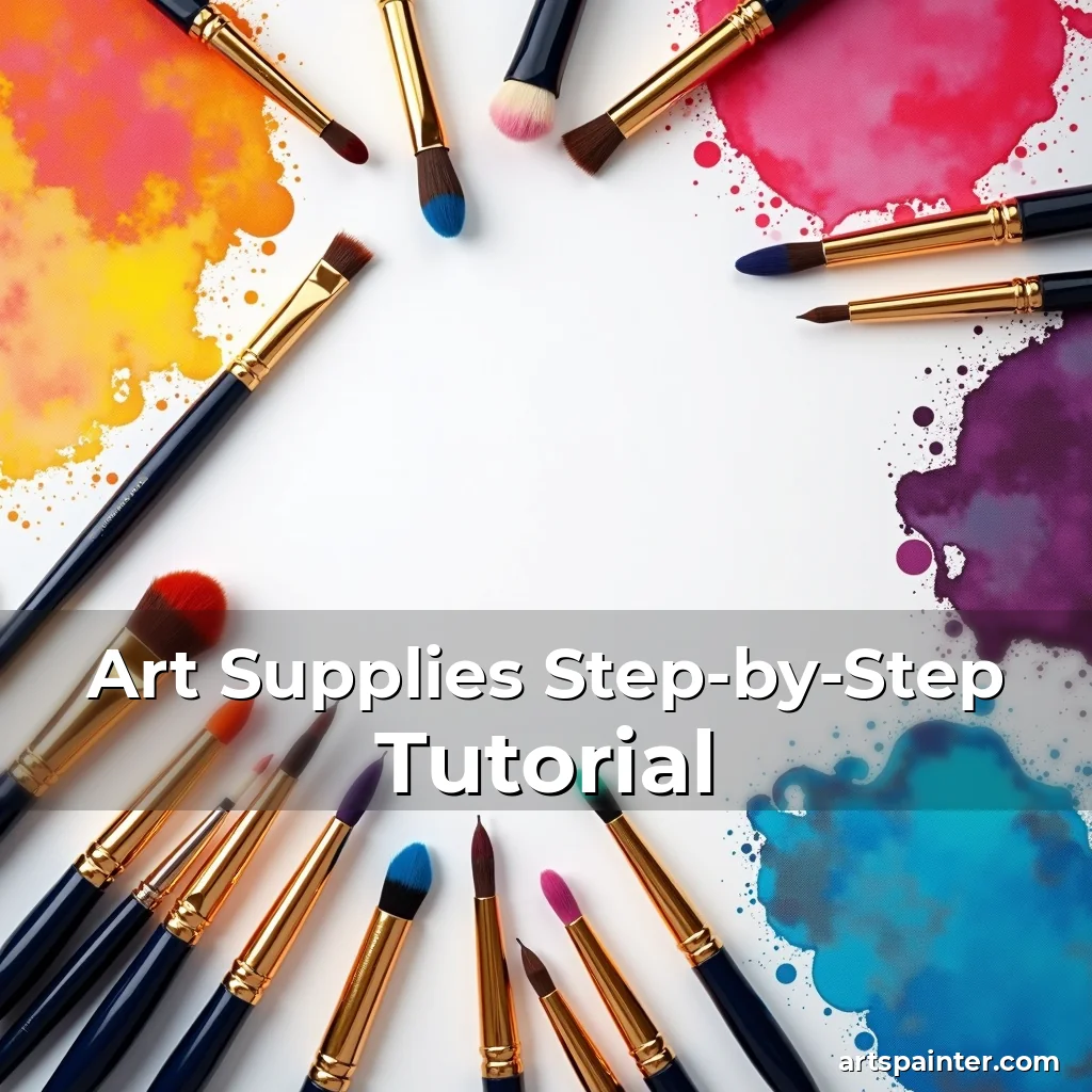 Art Supplies Step-by-Step Tutorial
