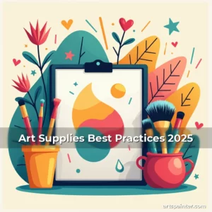 Art Supplies Best Practices 2025 4 Artistic representation for Art Supplies Best Practices 2025