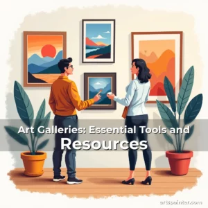 Artistic representation for Art Galleries: Essential Tools and Resources