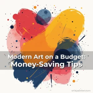 Modern Art on a Budget: Money-Saving Tips