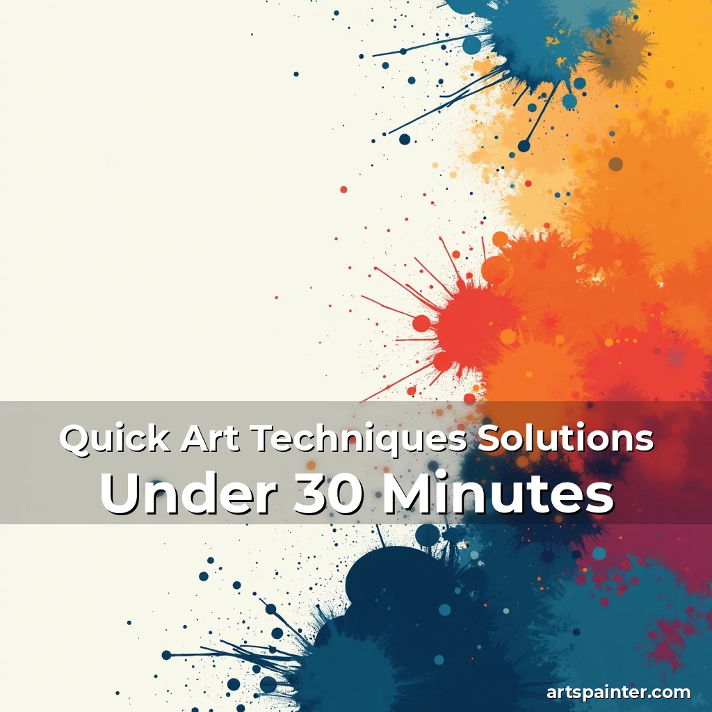Quick Art Techniques Solutions Under 30 Minutes