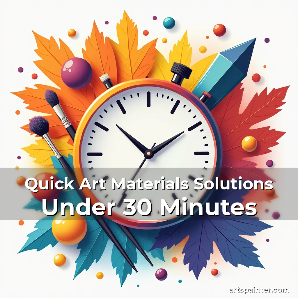 Quick Art Materials Solutions Under 30 Minutes