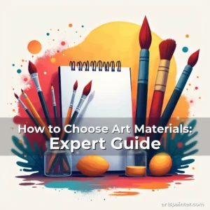 How to Choose Art Materials: Expert Guide