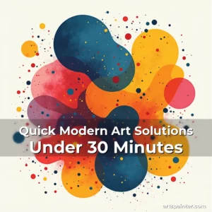 Artistic representation for Quick Modern Art Solutions Under 30 Minutes