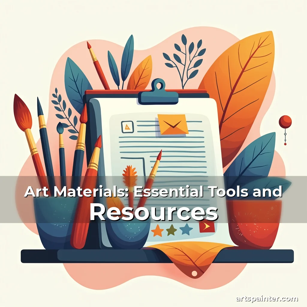 Art Materials: Essential Tools and Resources