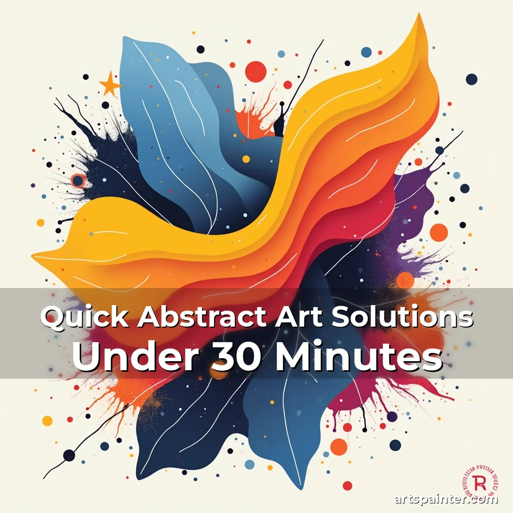 Quick Abstract Art Solutions Under 30 Minutes